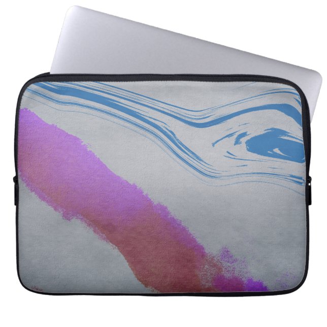 Blauwe ogen laptop sleeve (Voorkant)