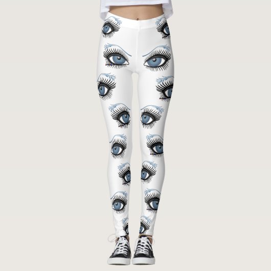 Blauwe ogen leggings (Voorkant)
