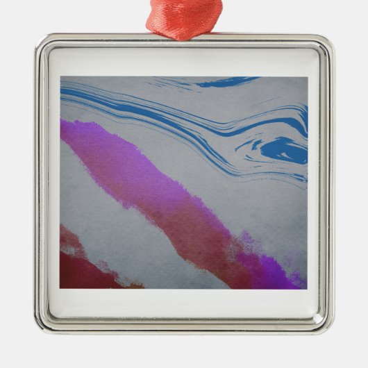 Blauwe ogen metalen ornament (Voorkant)