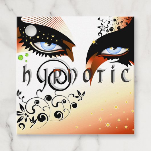 Blauwe ogen Mode make-up Bedankjes Labels (Voorkant)