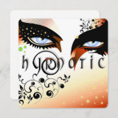 Blauwe ogen Mode make-up Kaart (Voorkant / Achterkant)