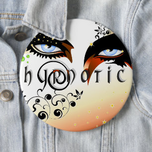 Blauwe ogen Mode make-up Ronde Button 6,0 Cm