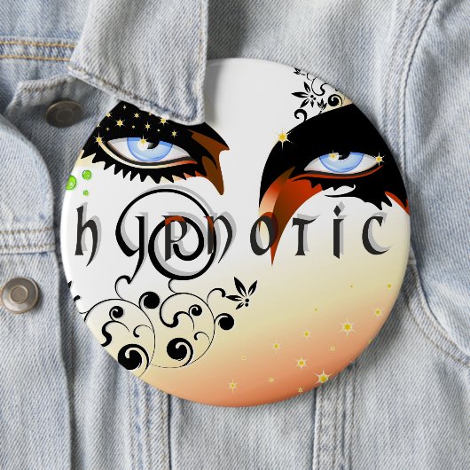 Blauwe ogen Mode make-up Ronde Button 6,0 Cm (In situ)