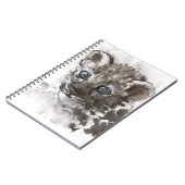 Blauwe ogen notitieboek (Linkerzijde)