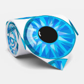 blauwe ogen stropdas (Opgerold)