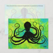 Blauwe ogoonoctopus - Briefkaart (Voorkant / Achterkant)