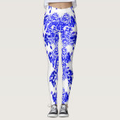 Blauwe olie leggings (Voorkant)