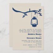 Blauwe olieramp Wilderness / Camping Weddenschap Kaart (Voorkant / Achterkant)