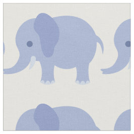 Blauwe olifant afdrukverbinding stof