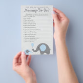 Blauwe olifant hoe goed je weet dat je moeder bent flyer (Hand)