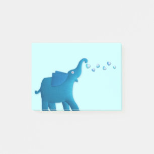 blauwe olifant post-it® notes