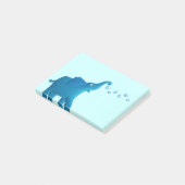 blauwe olifant post-it® notes (Schuin)