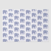 Blauwe olifant Waterverf Tissuepapier (Voorkant)