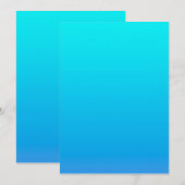 Blauwe Ombre achtergrond Kaart (Voorkant / Achterkant)