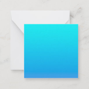 Blauwe Ombre achtergrond Notitiekaartje