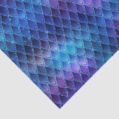 Blauwe ombre- en glitterdrakenschalen in het forma tissuepapier (Detail)