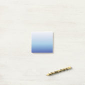 Blauwe Ombre Gradiënt Post-it® Notes (Op bureau)
