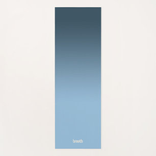 Blauwe Ombre Yoga Mat-Flow in kleur, Grond in Rust Yogamat