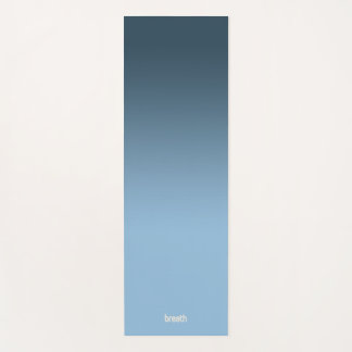 Blauwe Ombre Yoga Mat-Flow in kleur, Grond in Rust Yogamat