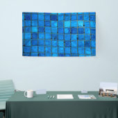 Blauwe onderzeese tegels spandoek (Beurs)