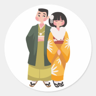 Blauwe Onibi Spirit Vlammen Japanse Yokai Sticker