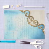 blauwe ontkoppeling tissuepapier (Craft)