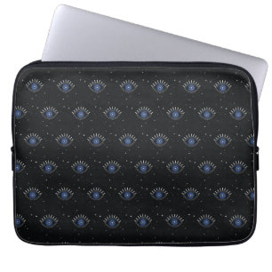 Blauwe oogbescherming talisman, kwade ogen laptop sleeve
