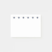 Blauwe oogbescherming tegen kwade ogen post-it® notes (Voorkant)