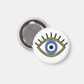 Blauwe oogbol, amulet griekboze oogbescherming magneet (Voorkant / Achterkant)