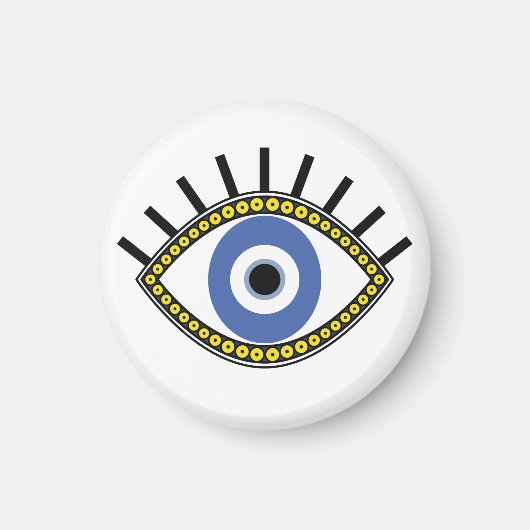 Blauwe oogbol, amulet griekboze oogbescherming magneet (Voorkant)