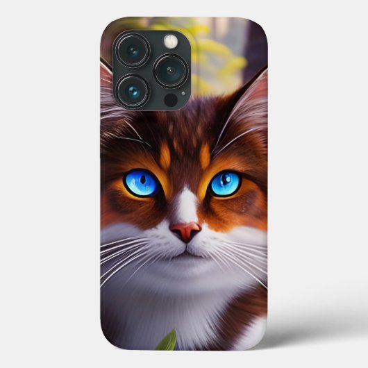 Blauwe oogkat in de Bossen Case-Mate iPhone Case (Achterkant)