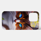 Blauwe oogkat in de Bossen Case-Mate iPhone Case (Achterkant (horizontaal))