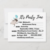 Blauwe Ooi U Bent Uitgenodigd Elke Gelegenheid U B Kaart (Achterkant)