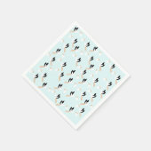 Blauwe Ooievaar Papieren servetten (Hoek)