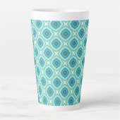Blauwe oormerken en isotoxische sterren latte Mok (Voorkant)