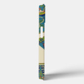 Blauwe oosterse Design met glimlende gezichten Case-Mate iPhone Case (Achterkant / Rechts)