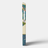 Blauwe oosterse Design met glimlende gezichten Case-Mate iPhone Case (Achterkant / Links)