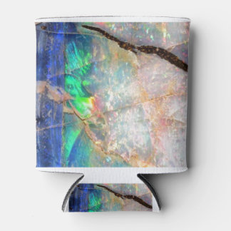 Blauwe Opal Print Blikjeskoeler