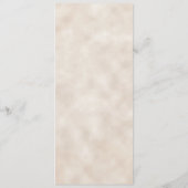 Blauwe Oranje Floral Herfst najaar bruiloft Menu (Achterkant)