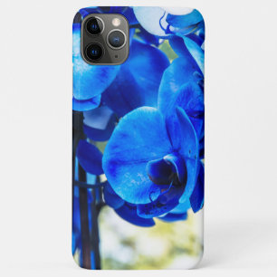 Blauwe orchideeën iPhone 11 pro max hoesje