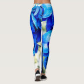 Blauwe orchideeën leggings (Achterkant)
