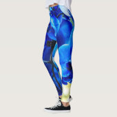 Blauwe orchideeën leggings (Links)