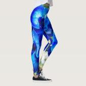 Blauwe orchideeën leggings (Rechts)