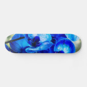 Blauwe orchideeën skateboard (Horizontaal)
