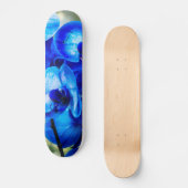 Blauwe orchideeën skateboard (Voorkant)