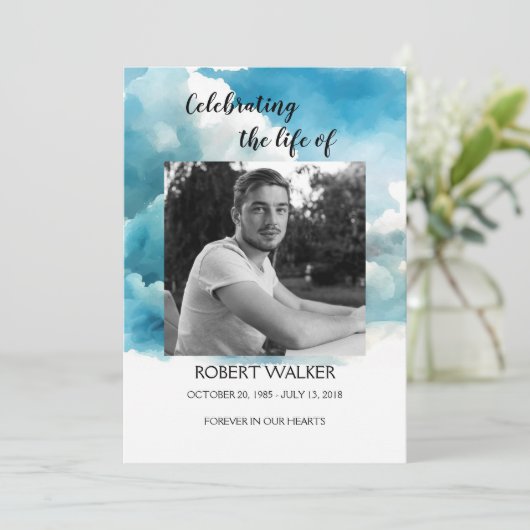 Blauwe Orde van Levensduur Celebratieprogramma Programma (Staand voorkant)