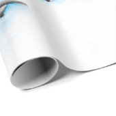 blauwe orka's cadeaupapier (Rol Hoek)