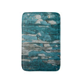 Blauwe, oude pellingschilderwandtextuur badmat (Voorkant Verticaal)