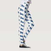 Blauwe paarden leggings (Rechts)