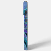 Blauwe Paarse bloem Abstracte fractale kunst Case-Mate iPhone Case (Achterkant / Links)